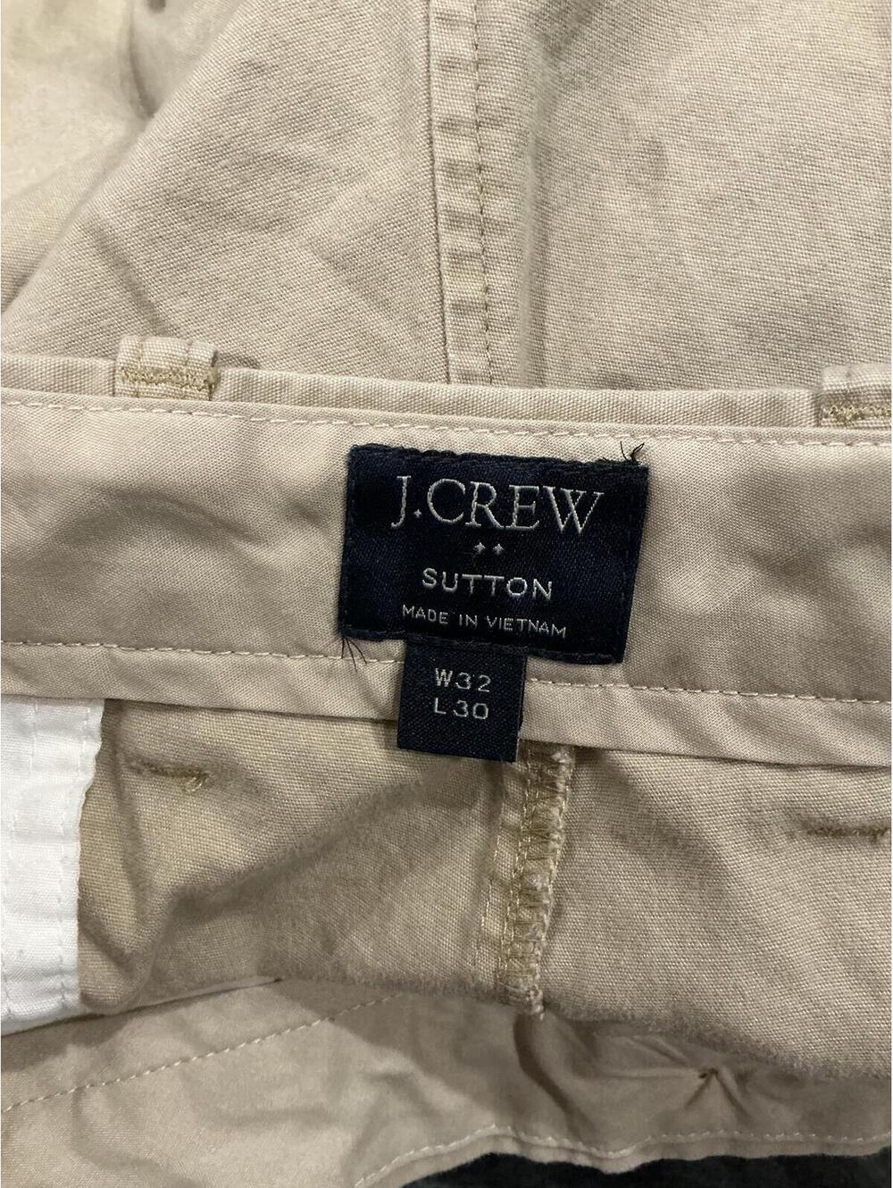 Men's J CREW Beige Casual Chino Pants Size 31 Waist - Picture 3 of 3